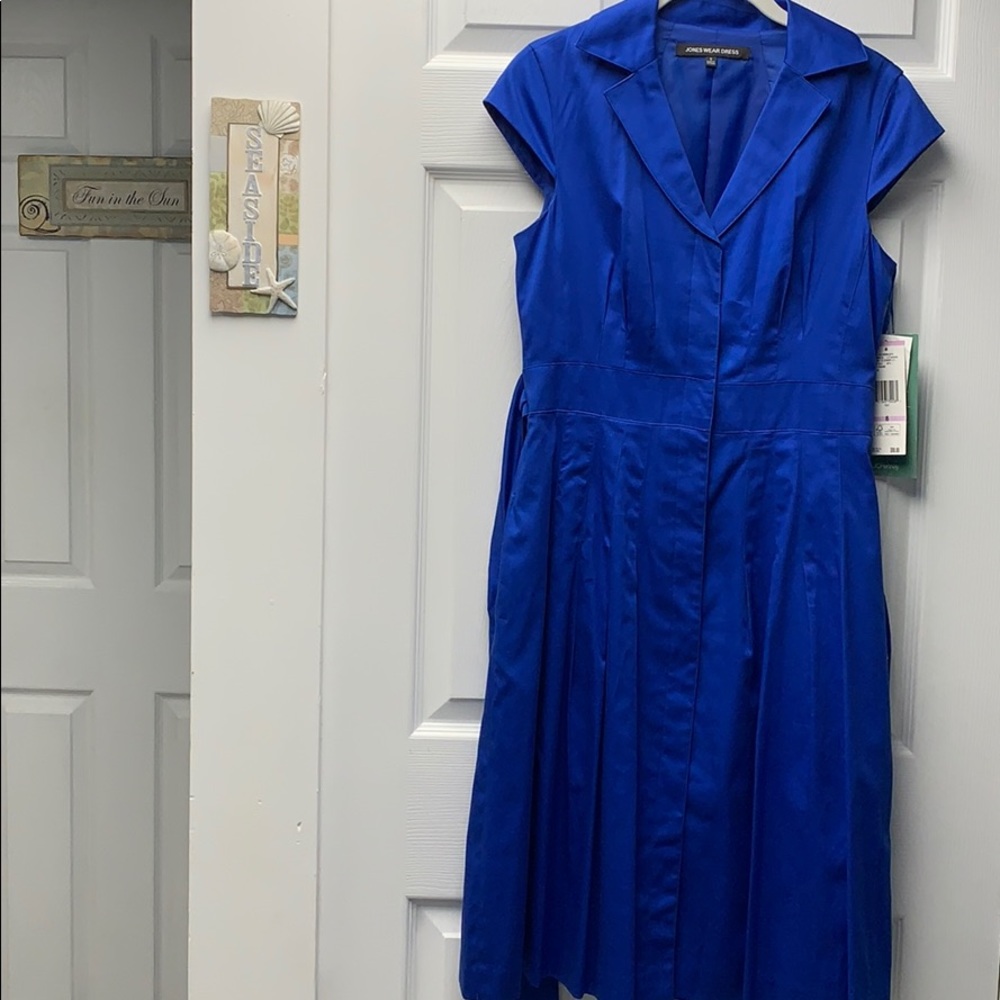 Jones New York Royal Blue dress NWT